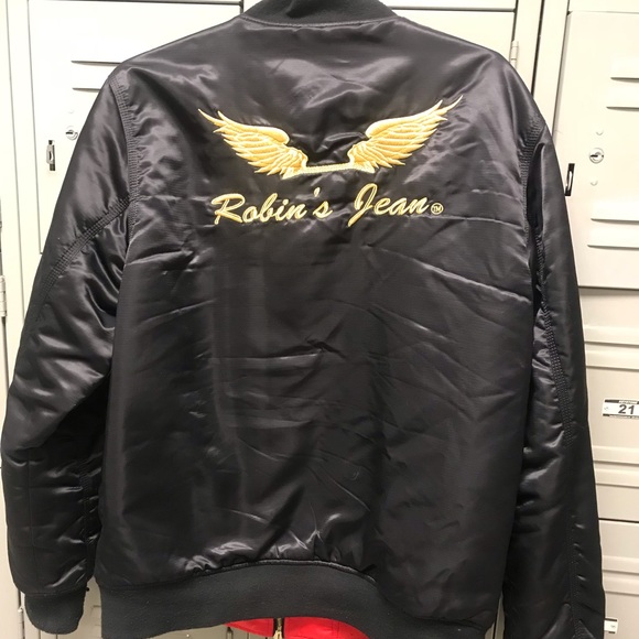Robin's Jean Other - Robin's Jean reversible bomber jacket